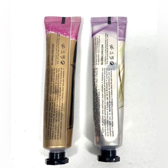 Glamglow Gravitymud Firming Treatment Tubes PURPLE & PINK GLITTER Mask 1 fl oz - Picture 2 of 2
